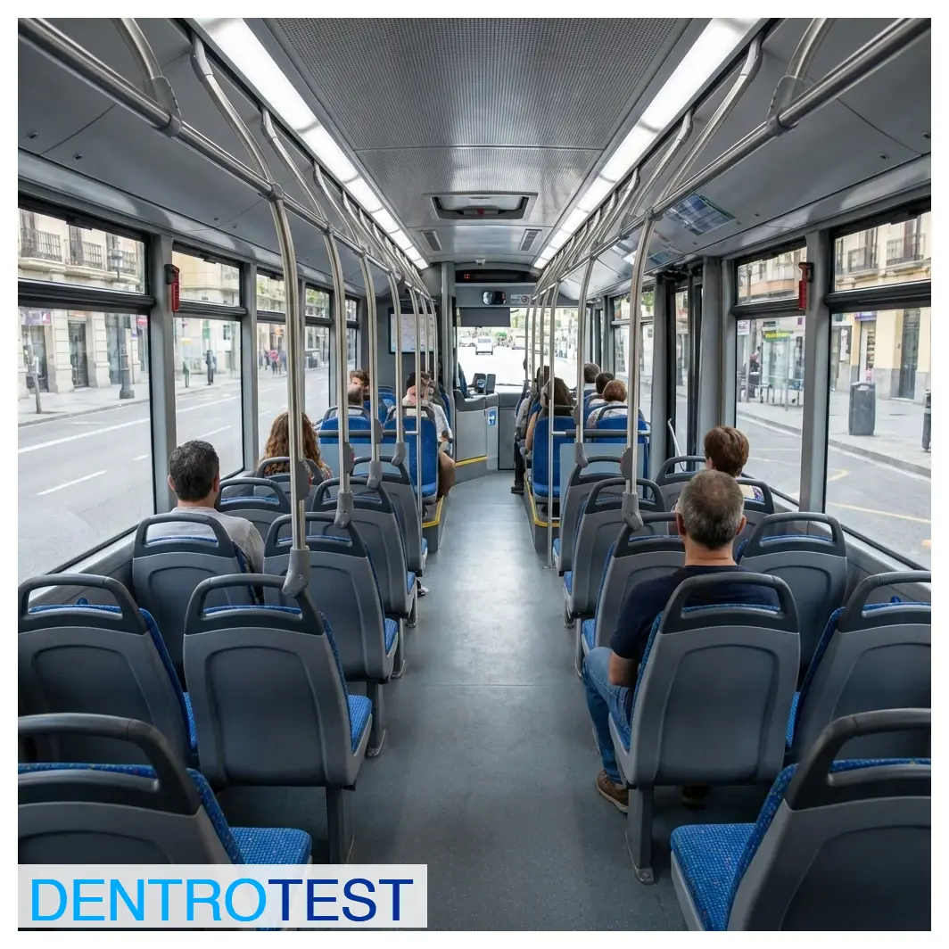¿Qué información es obligatorio indicar mediante placas en el interior de los autobuses y vehículos de servicio público?