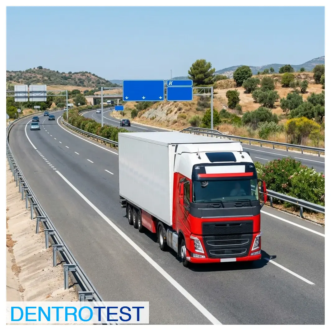 What is the minimum speed a truck must travel on a motorway or dual carriageway outside built-up areas?