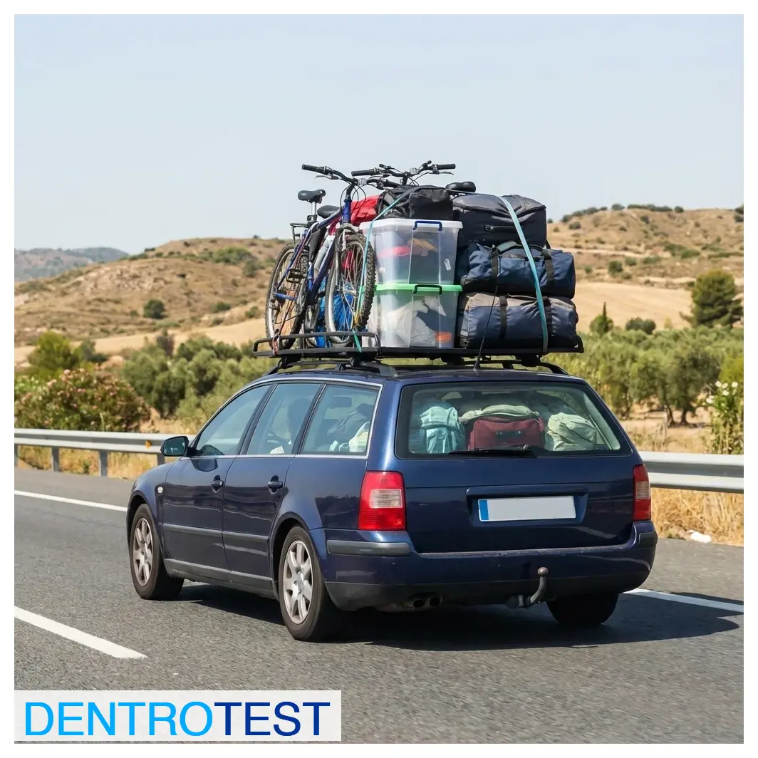 How does a heavier load influence the total braking distance of a vehicle?