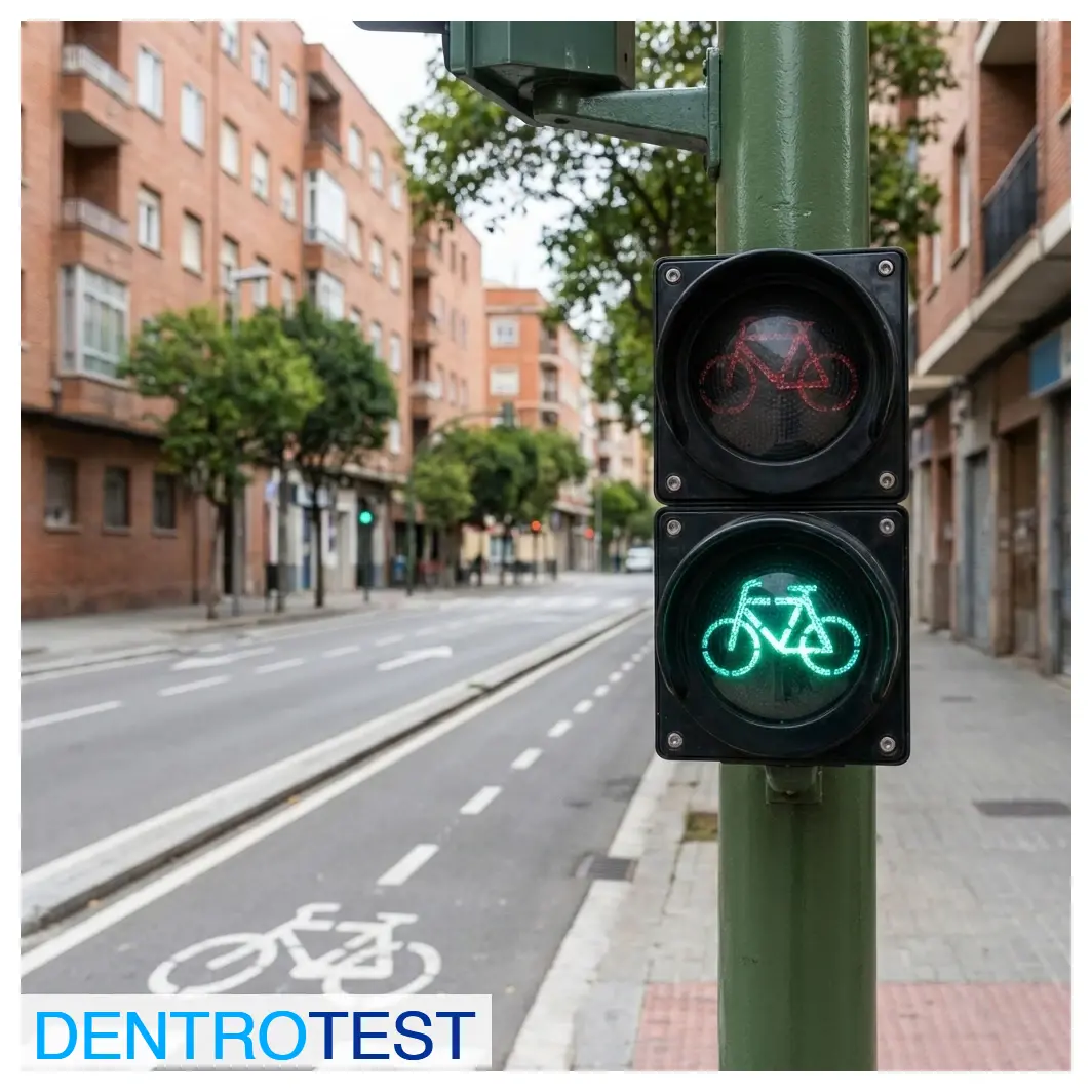 Are there traffic lights whose indications are directed exclusively to cycle and moped riders?