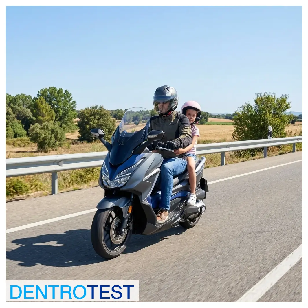 ¿Está permitido que el pasajero viaje situado entre el conductor y el manillar de una motocicleta?