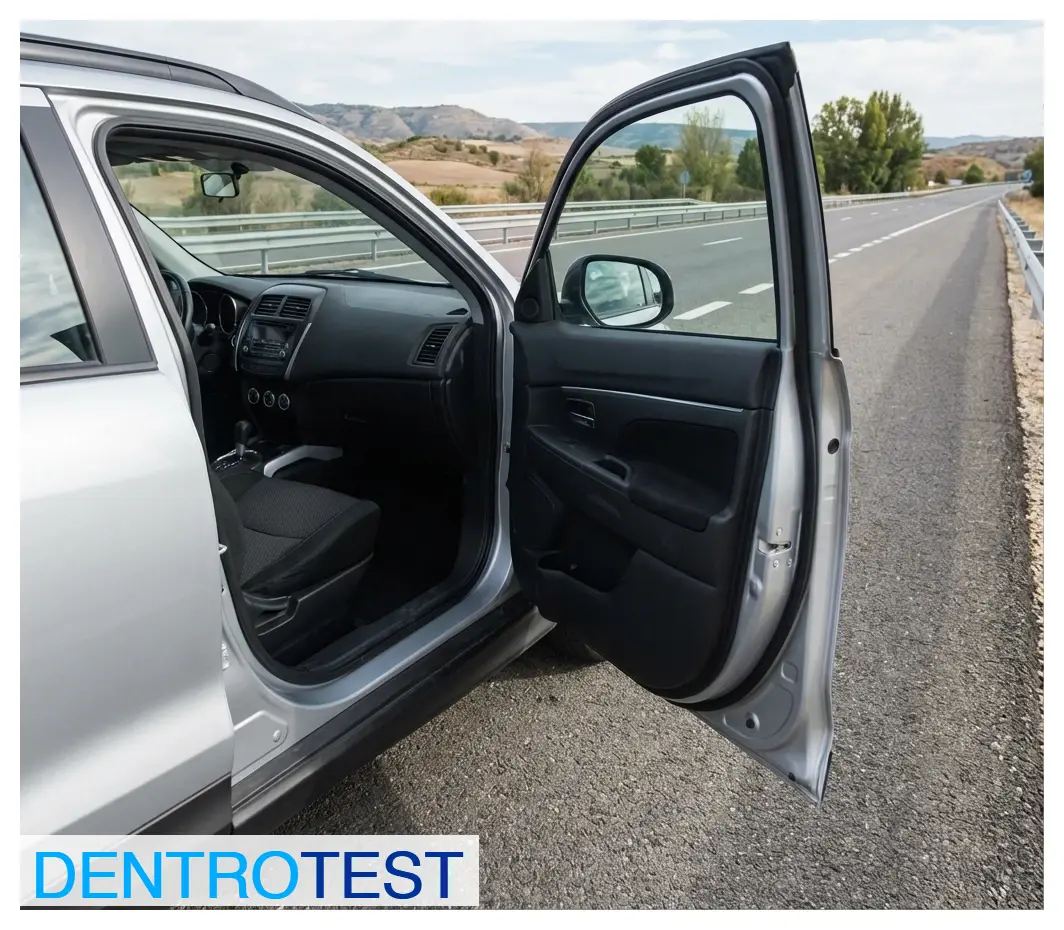 Which safety item are car drivers required to use when exiting the vehicle and occupying the roadway or shoulder on interurban roads?