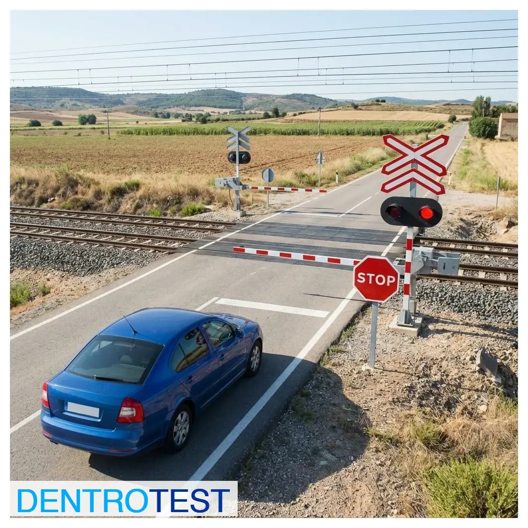 ¿Qué comprobación de seguridad debe realizar el conductor antes de penetrar en un paso a nivel?