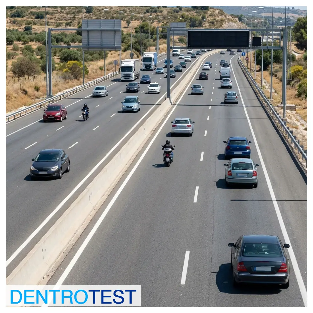 On a road having two carriageways separated by a median, which one must vehicles use?