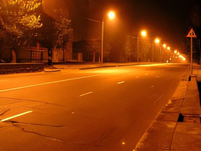 Su motocicleta lleva enganchado un remolque. ¿Puede circular de noche por una vía urbana suficientemente iluminada?
