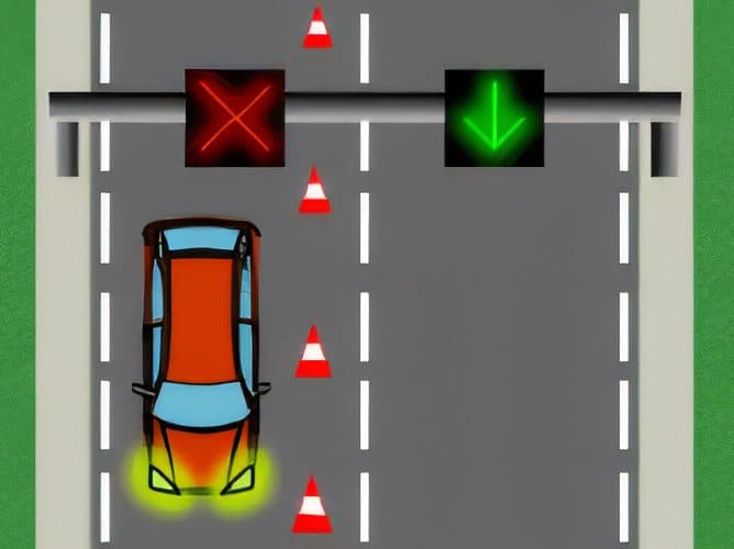 ¿Está permitido circular conduciendo una motocicleta por una vía en la que, por razones de fluidez, ha sido habilitado un carril para ser utilizado en sentido contrario al habitual?