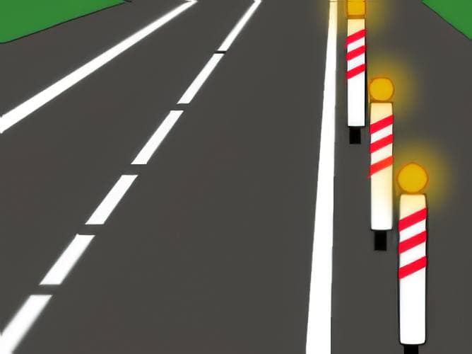 Nous circulons avec notre moto et nous rencontrons une rangée de feux jaunes fixes ou clignotants. Que signifient-ils ?