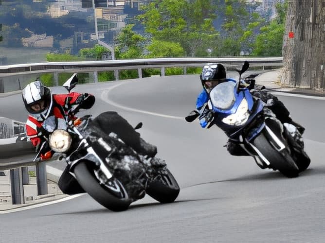 Riding a motorcycle, you lean to take a curve. At the moment of leaning you must take into account that...