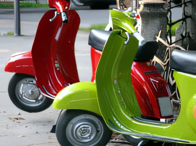 ¿Está permitido estacionar nuestra motocicleta en la acera?