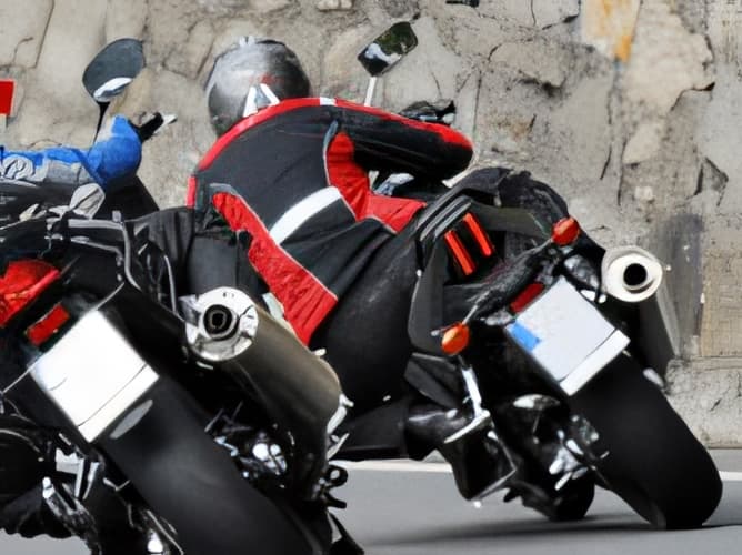 Circuler avec votre moto sans respecter la distance de sécurité requise est un comportement à risque d'accident qui a de l'importance...