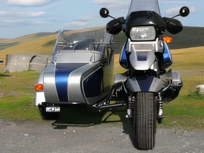 ¿De qué color deben ser las luces antiniebla delanteras en una motocicleta con sidecar?