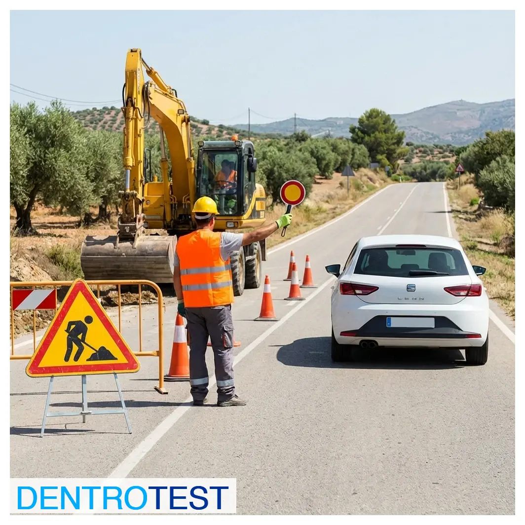 En un tramo en obras, ¿está el personal de la obra autorizado para regular la circulación?