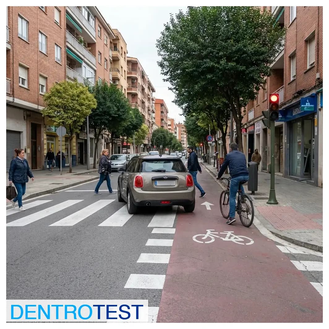 Which of the following behaviors is considered a serious infringement due to obstructing traffic when parking?