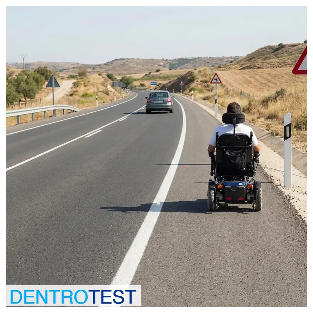 Si no existe una vía o parte de la misma especialmente destinada a ellos, ¿por dónde debe circular un vehículo para personas de movilidad reducida?