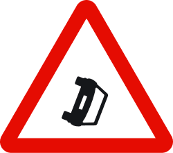 Hindernis auf der Fahrbahn