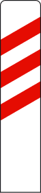 Annäherung an einen Bahnübergang, eine bewegliche Brücke oder einen Kai (200 Meter, rechte Seite)