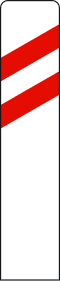 Approach to a level crossing, movable bridge, or quay (150 meters, right side)