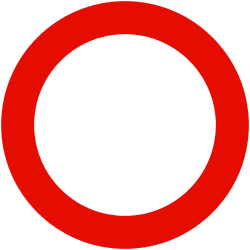 Circulación prohibida