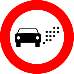 No entry for vehicles based on environmental badge or other environmental criteria