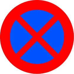 No stopping and standing / No parking