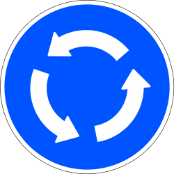Mandatory roundabout