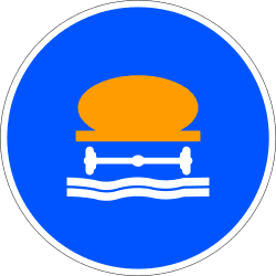 Road for vehicles carrying water-polluting substances