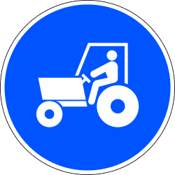 Camino obligatorio para tractores