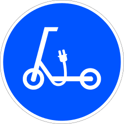 Track reserved and mandatory for personal mobility devices