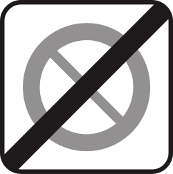 End of limited parking zone