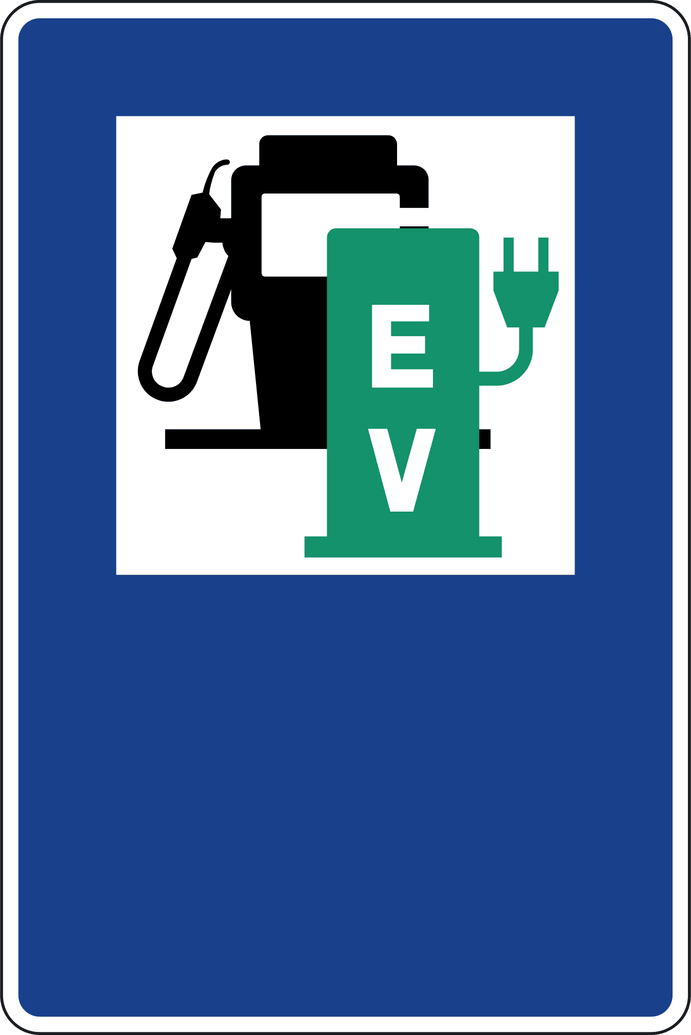 Tankstelle mit Ladestation