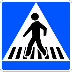 Location of a pedestrian crossing