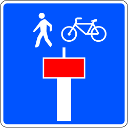 No through road except for pedestrians or cycles