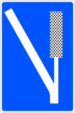 Emergency braking zone / Escape lane