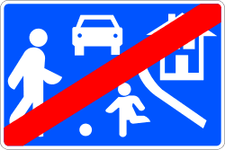 Ende der Wohnstraße