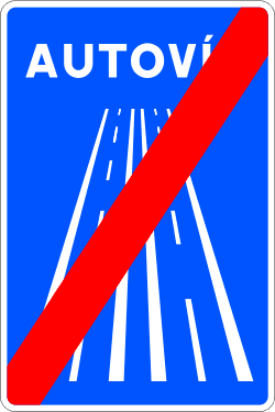 End of dual carriageway