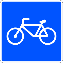 Track reserved for cycles