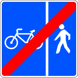 Ende des getrennten Rad- und Gehwegs