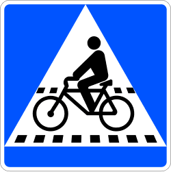 Standort einer Radfahrerfurt