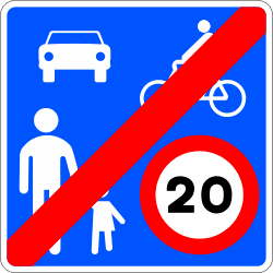 Ende der Begegnungszone