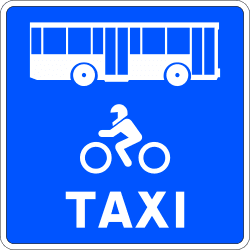 Lane reserved for specific types of vehicles