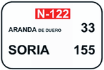 Confirmation of destinations on a conventional road route