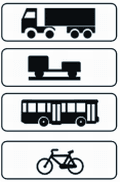 Application of signage to specific vehicles