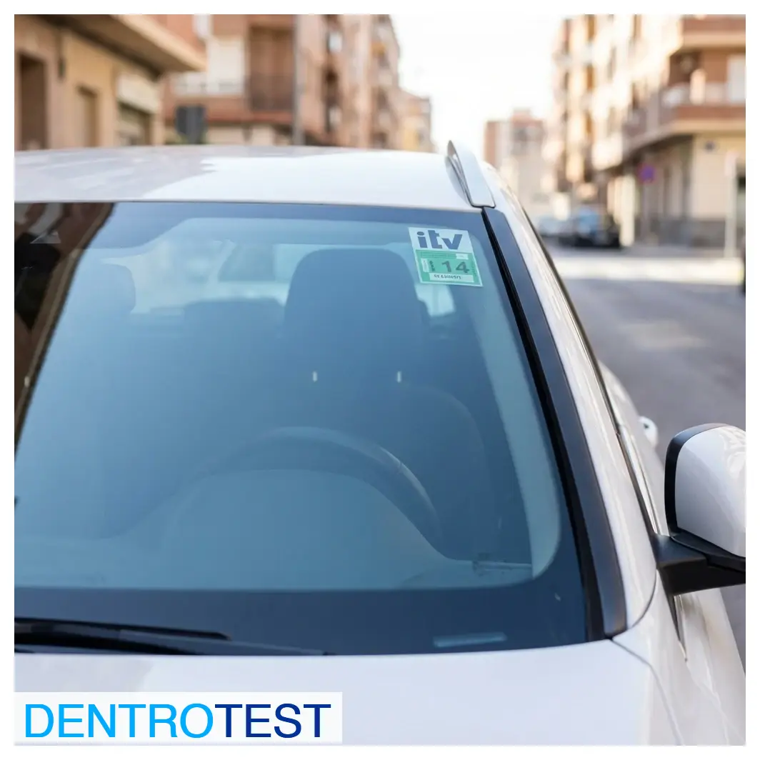 Is it permitted to place stickers or adhesives on the windshield of a passenger car?