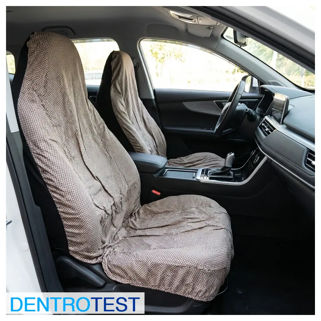 What specific safety risk is associated with using seat covers that are not securely fitted?