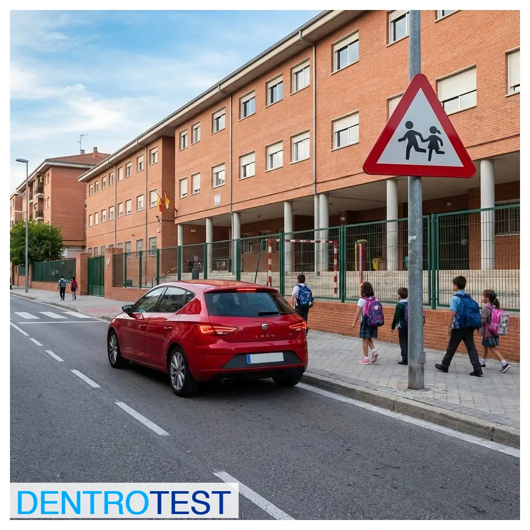 Al aproximarse a un colegio o zona donde es previsible la presencia de niños, ¿qué comportamiento debe adoptar el conductor?