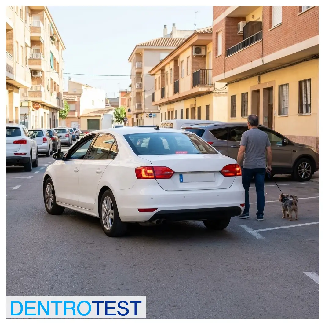 ¿Qué debe hacer un conductor si, realizando la maniobra de marcha atrás, percibe avisos o detecta la proximidad de personas o vehículos?