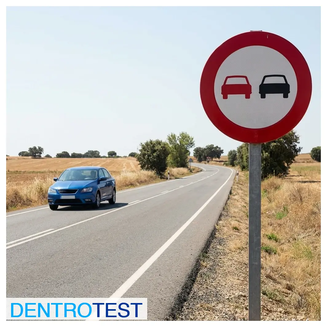On a section of road where signage prohibits overtaking, is it permitted to perform a U-turn?