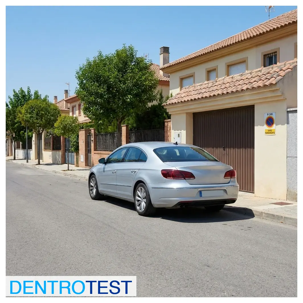 ¿Está permitido realizar una parada delante de un vado señalizado correctamente?