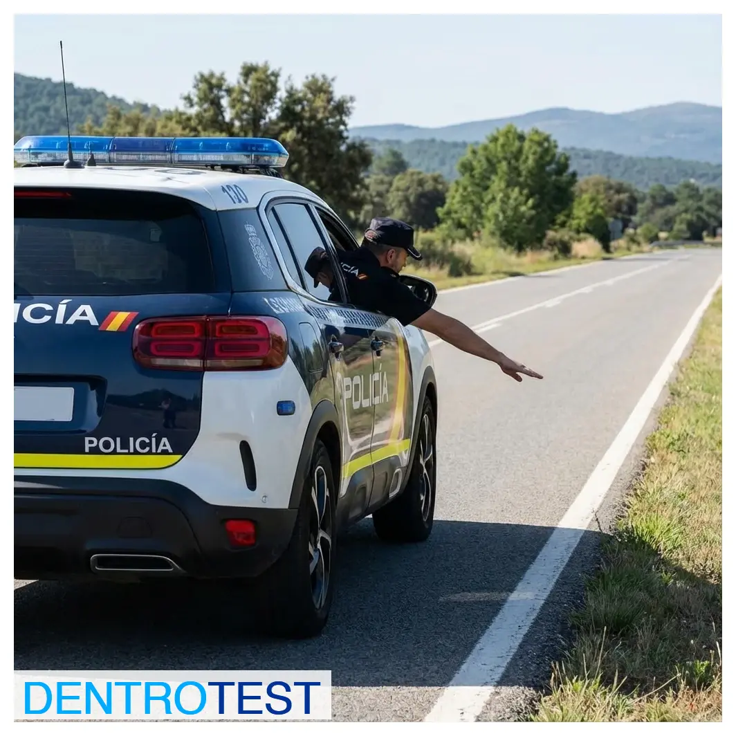 Si un agente le ha ordenado detenerse manteniendo el brazo en posición horizontal, ¿cuándo puede usted reanudar la marcha?