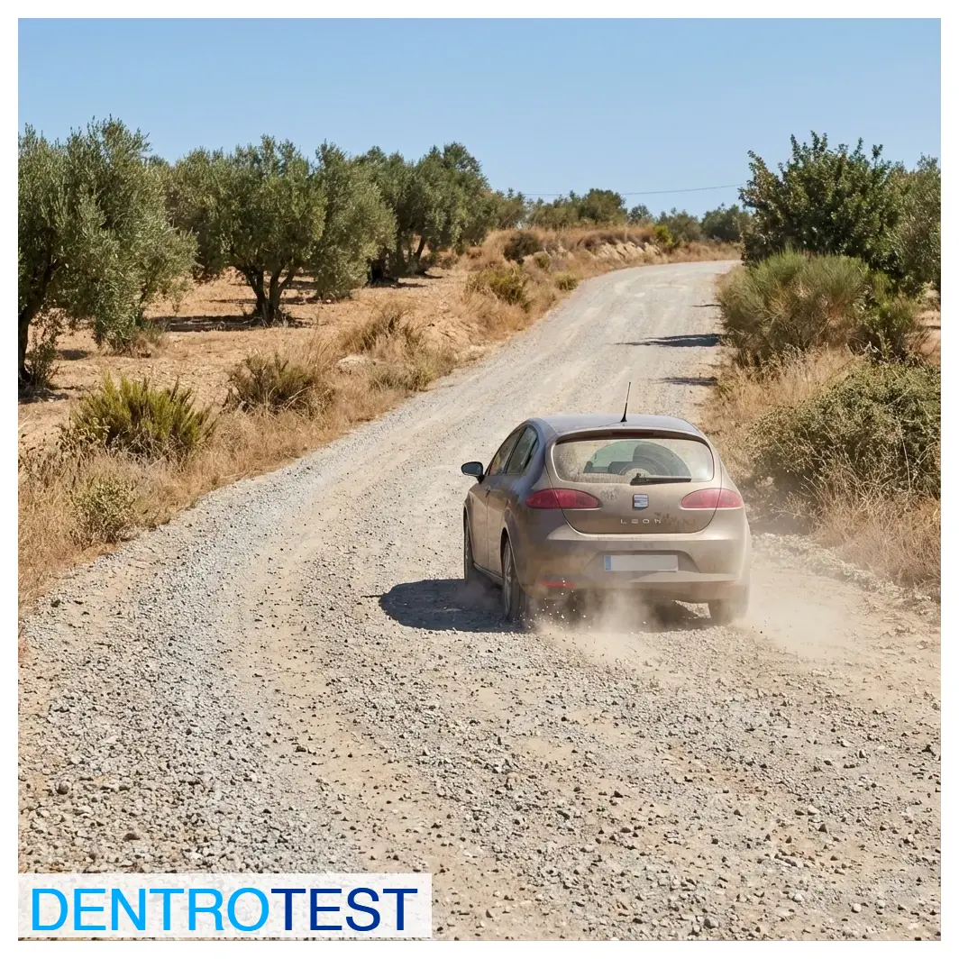 If you encounter puddles on the road, what safety measure should you adopt?